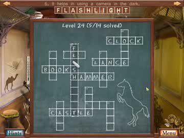 Mind-Bending Crosswords and Deceptively Detailed Hidden Object Games Together in One Package!